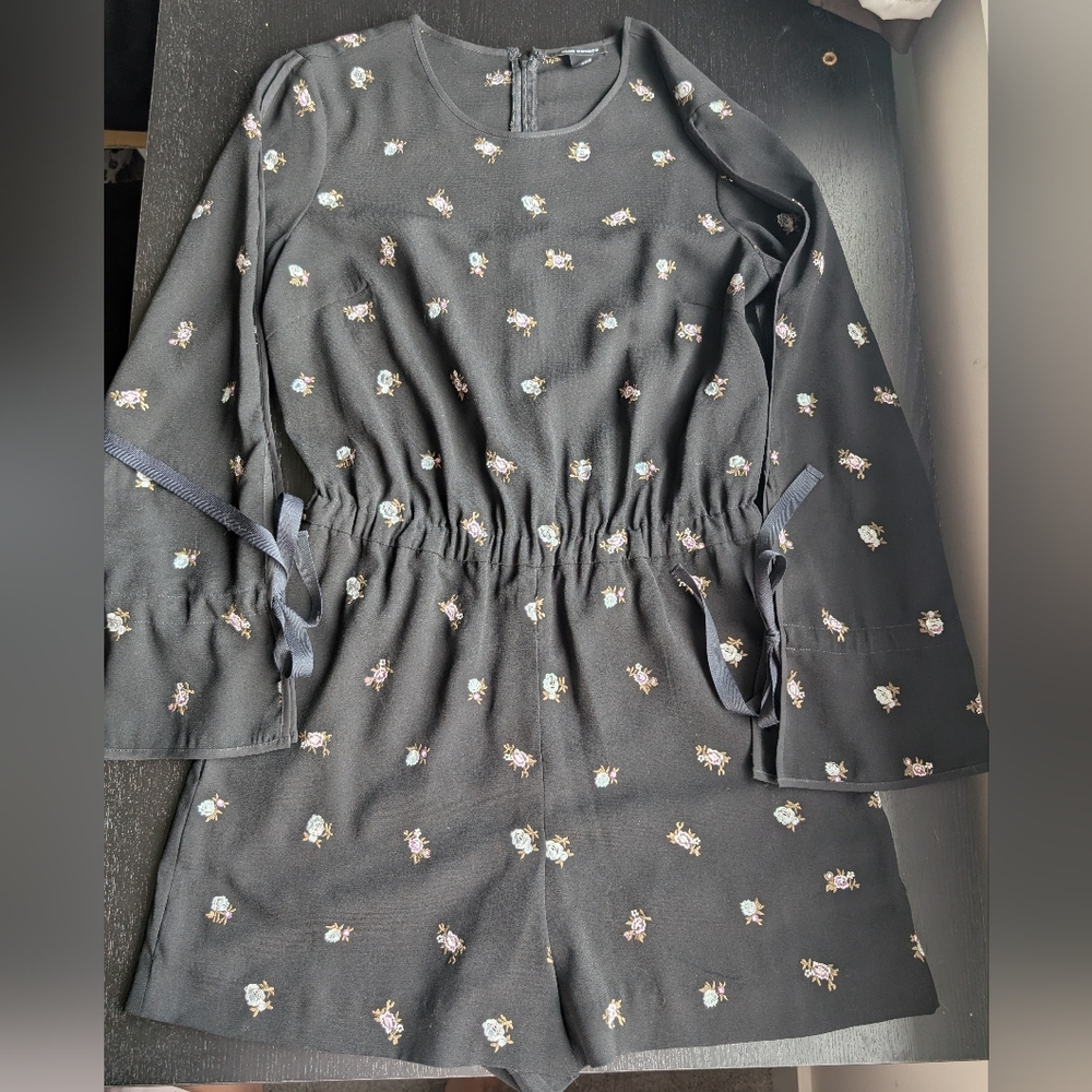 Club Monaco Floral Embroidered Romper - Picture 2 of 12